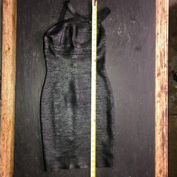 [Gstudio] Black Leather effects Cutout Sexy Bandage Body-con Mini Corset Dress - Picture 15 of 16